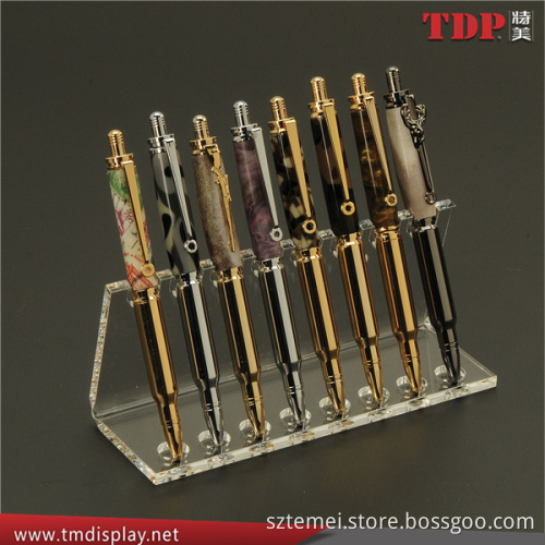 countertop custom high quality multi clear plexiglass acrylic pen display stand
